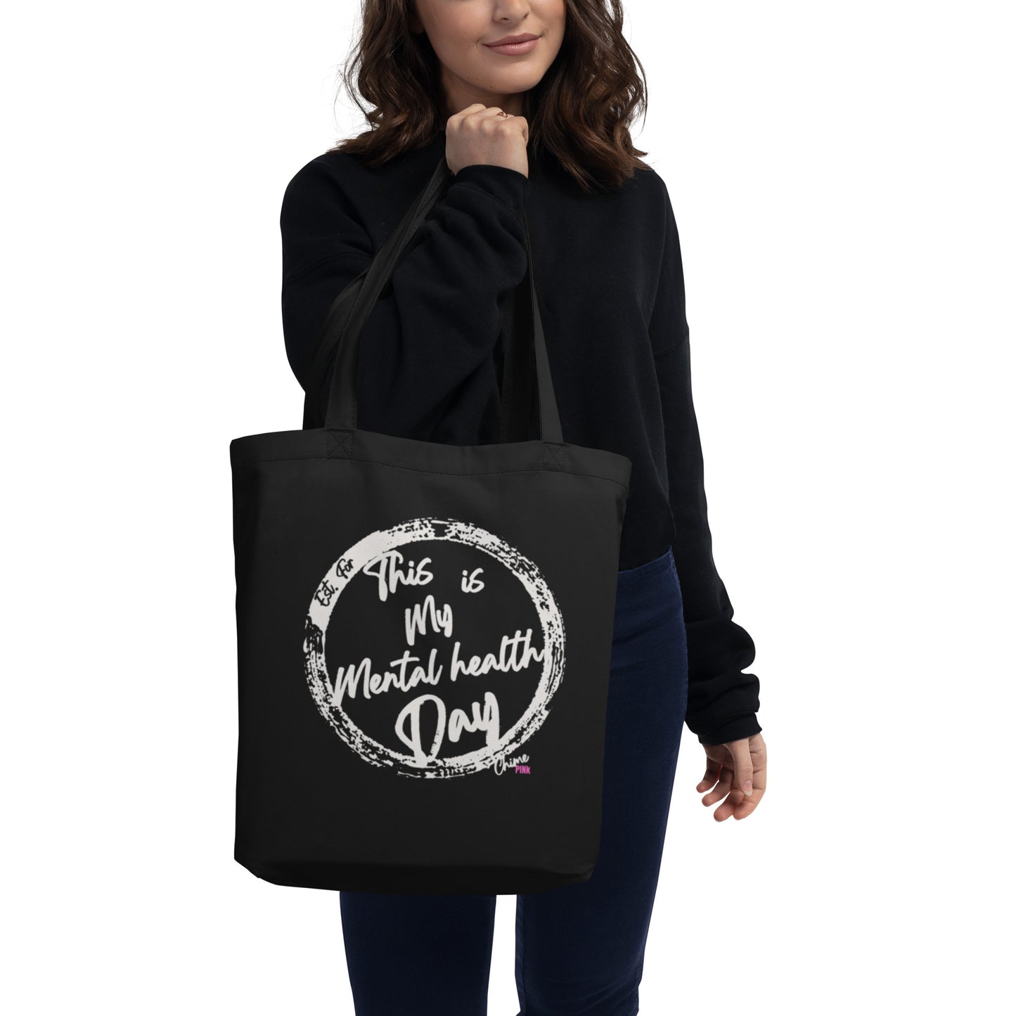 Black "Pull Up" Eco Tote Bag