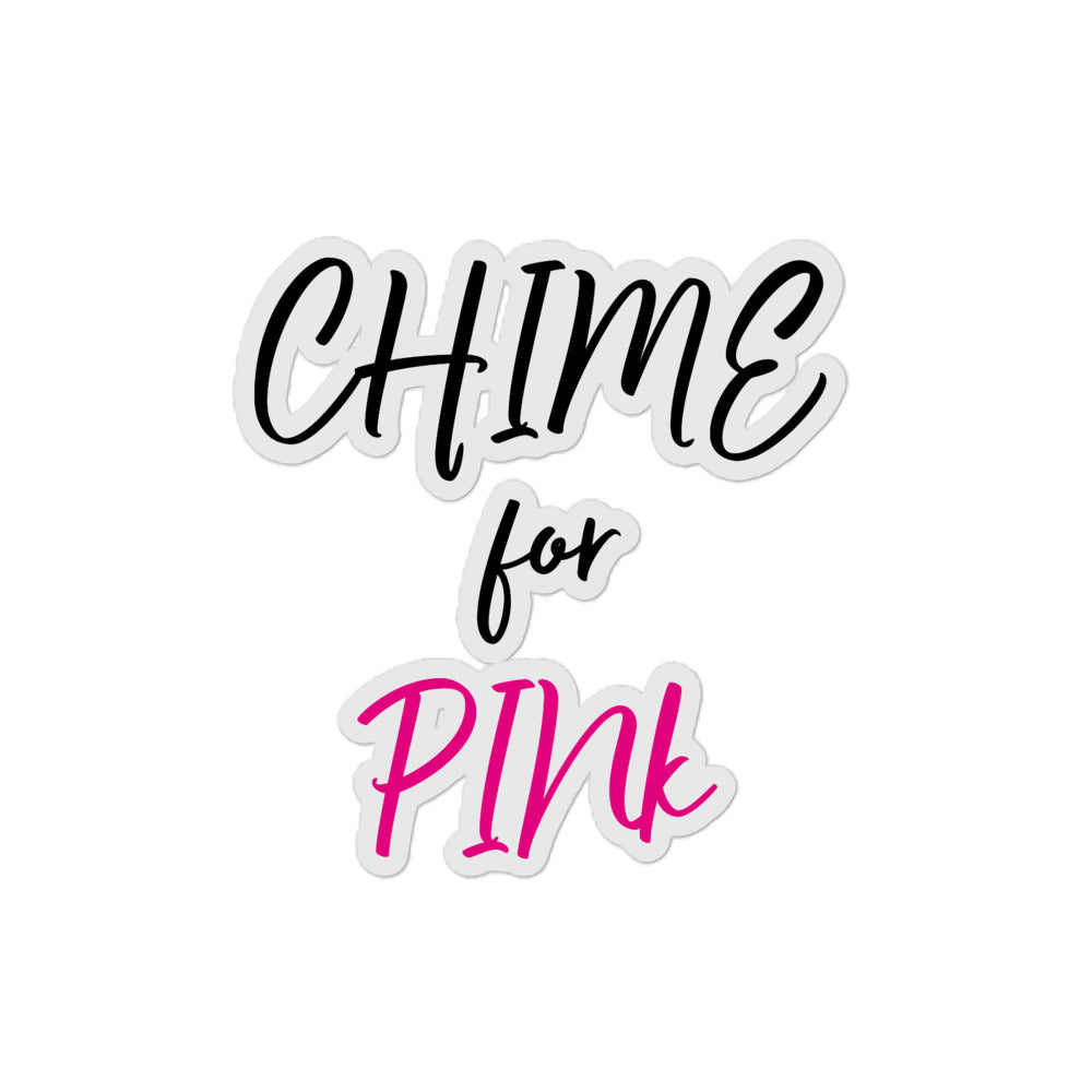 "Chime PINk" Bubble-free stickers