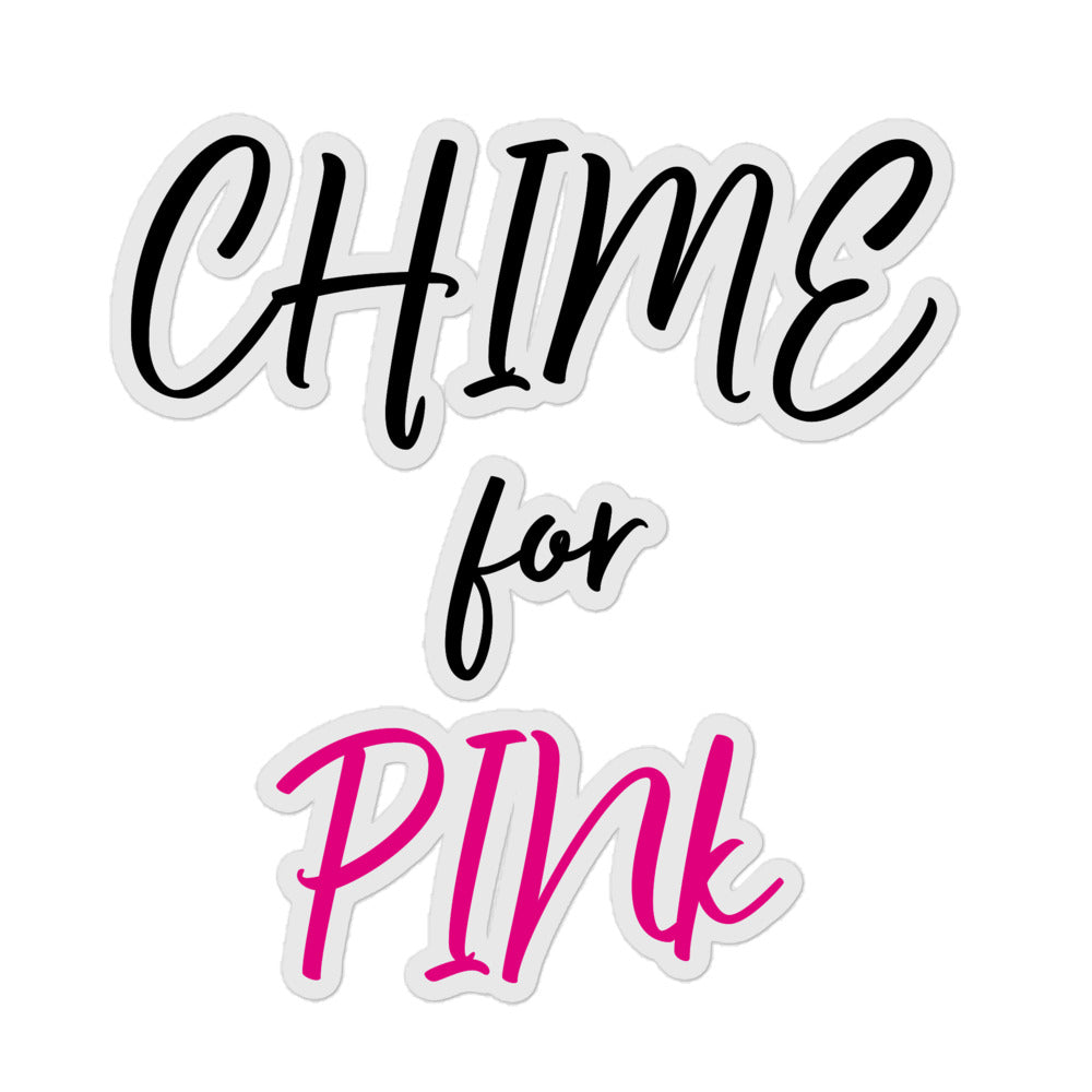 "Chime PINk" Bubble-free stickers