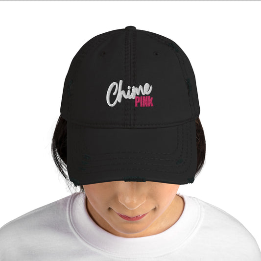 Black "Chime PINk" Hat