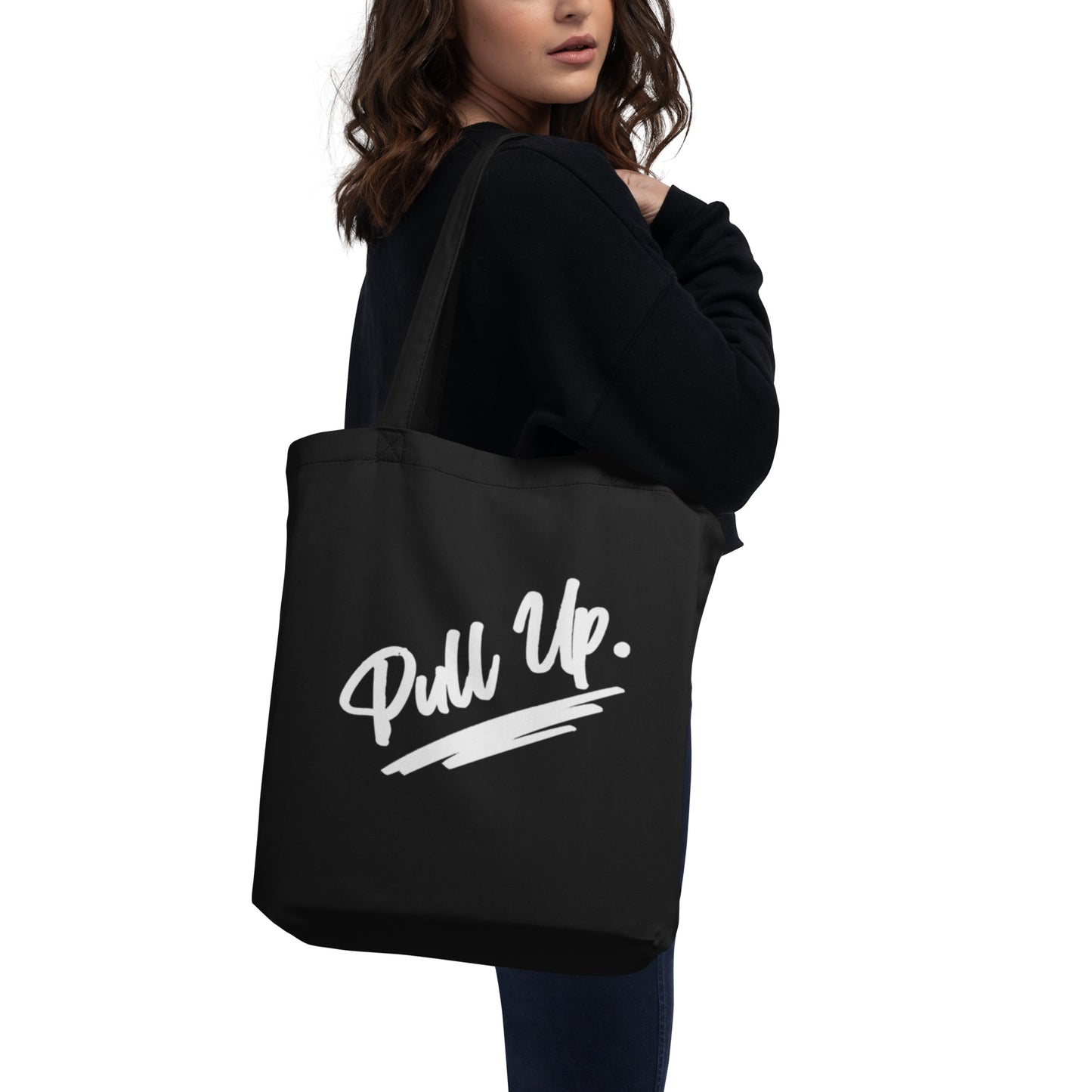 Black "Pull Up" Eco Tote Bag