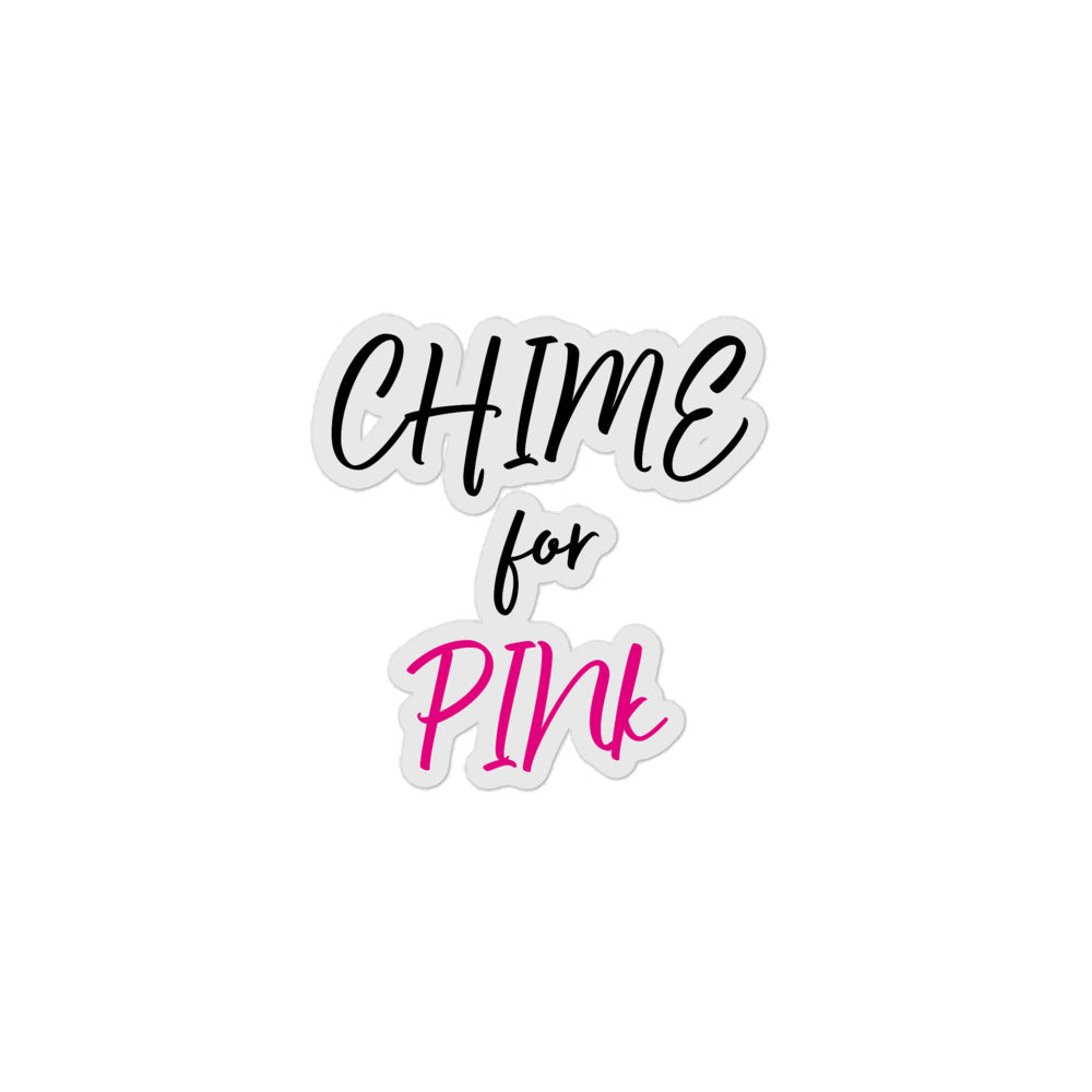 "Chime PINk" Bubble-free stickers