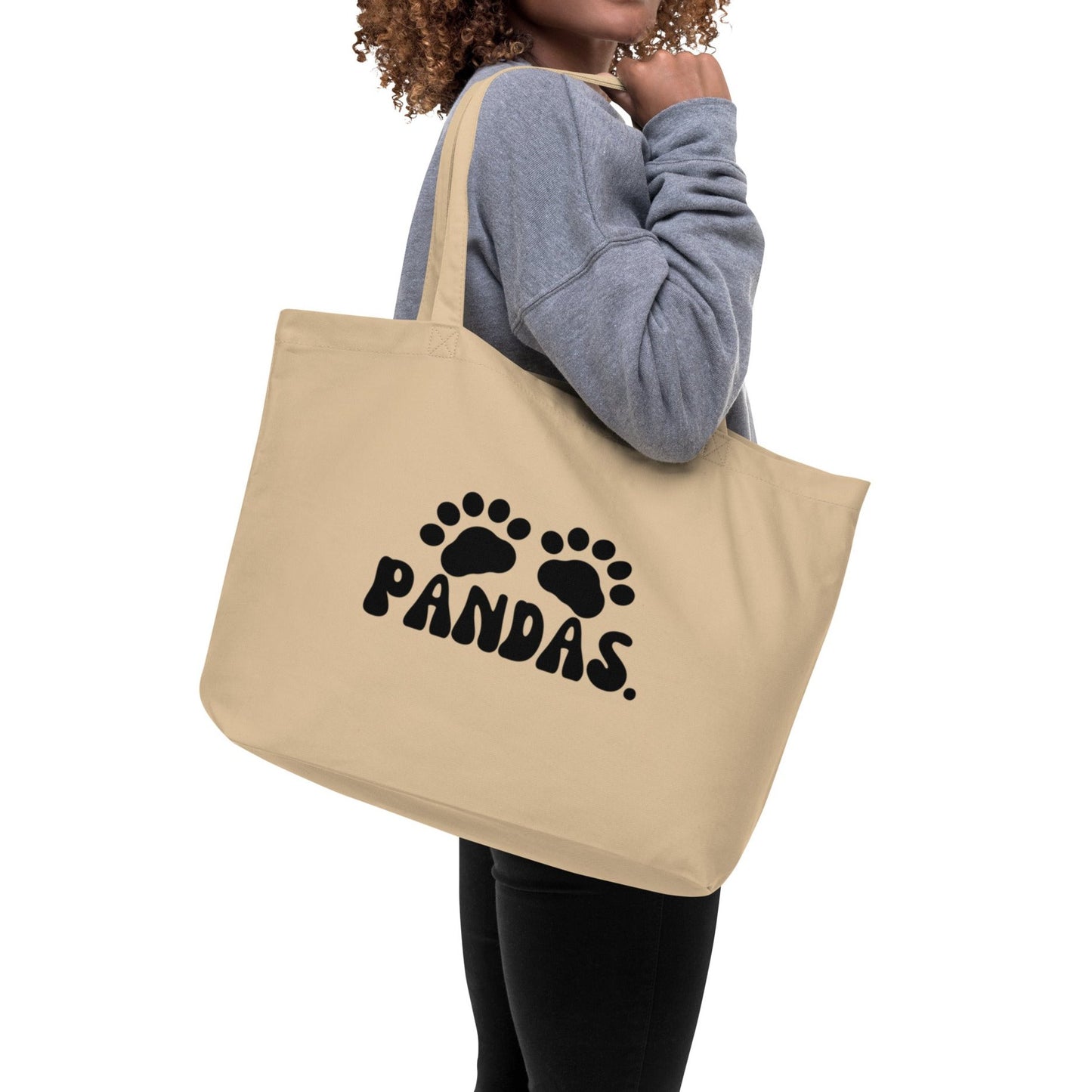 Panda Watch tote bag (Paws on back)