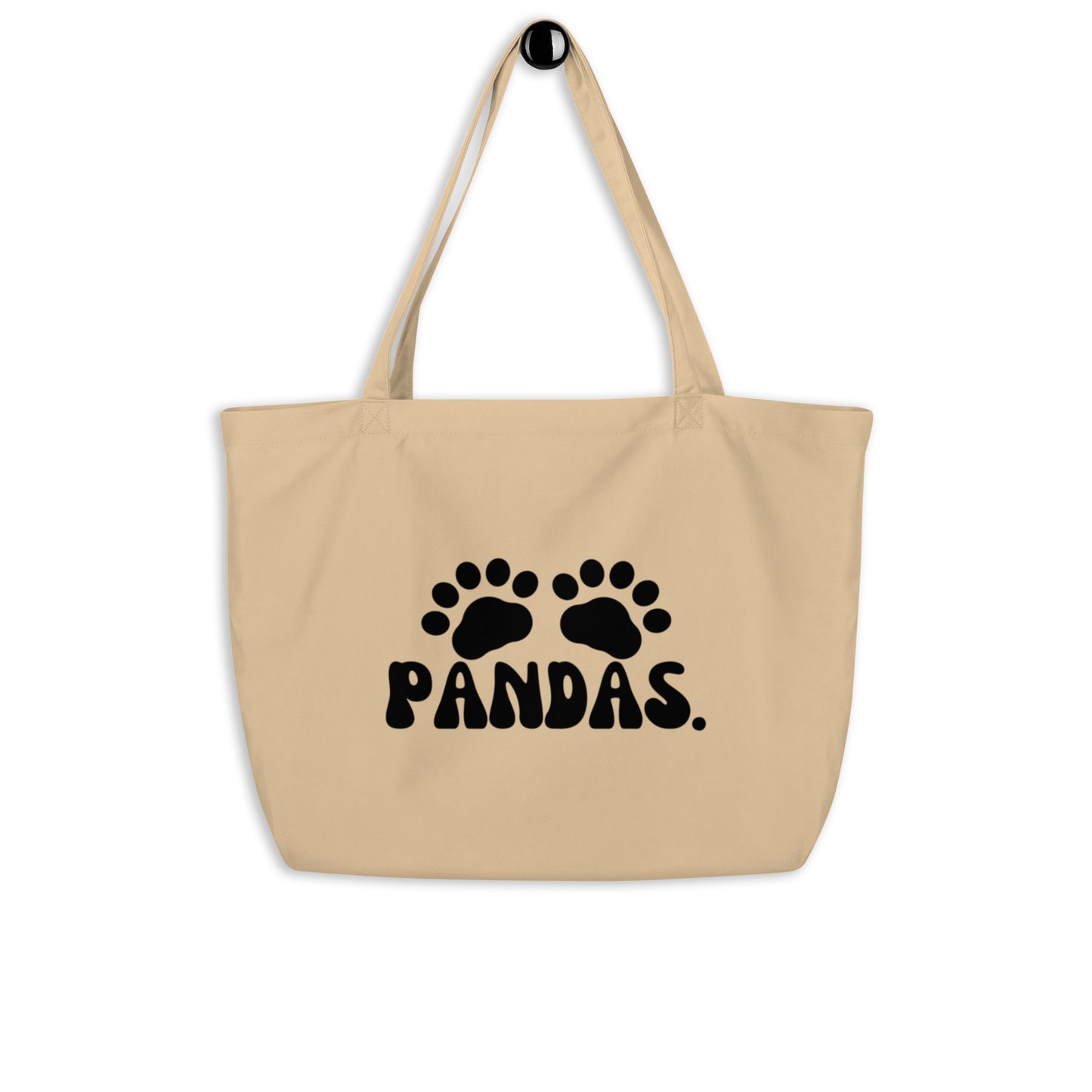 Panda Watch tote bag (Paws on back)