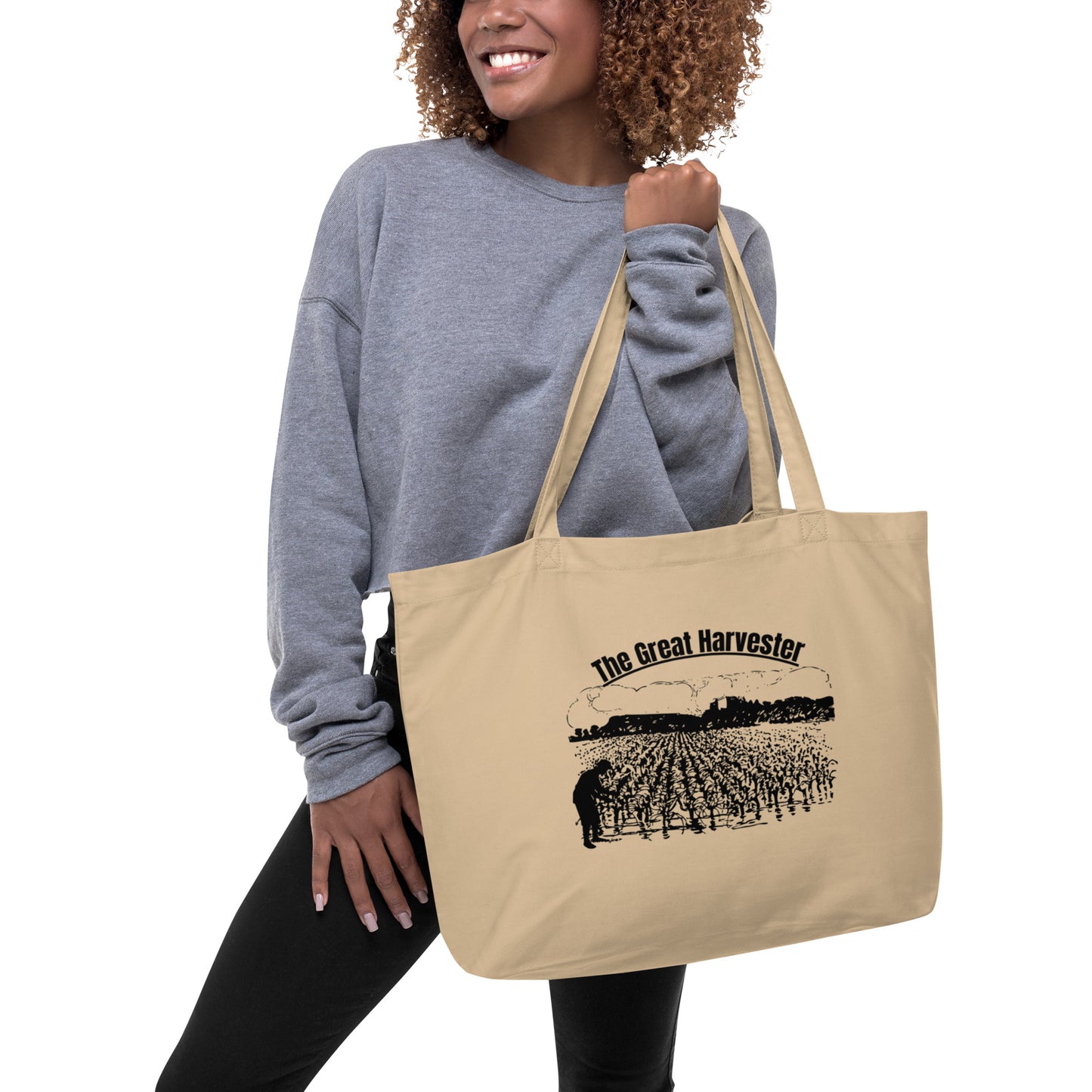 The Great Harvester tote bag(black print)