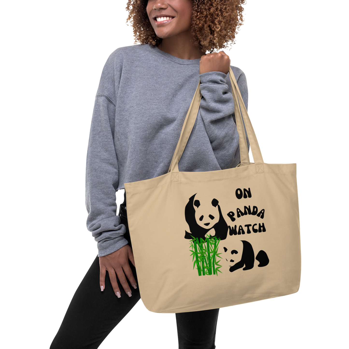 Panda Watch tote bag