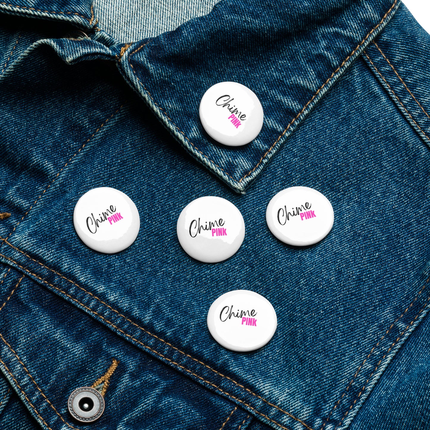"Chime PINk" buttons