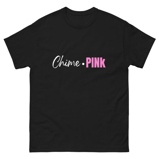 Black "Chime PINk" classic tee