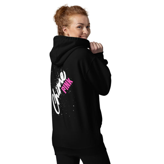 Black "Chime PINk" Hoodie