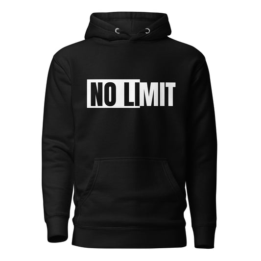Black "No Limit" Unisex Hoodie