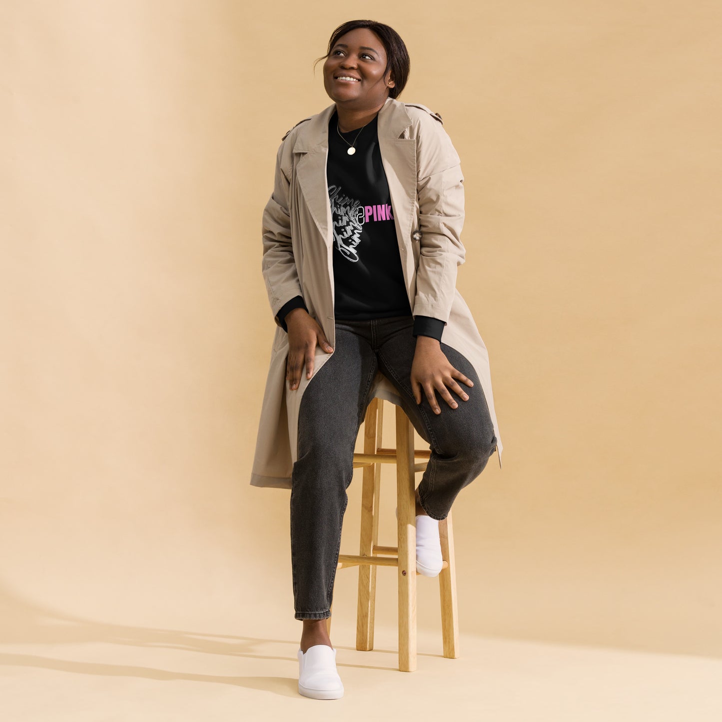 Black "Chime PINk" Sweatshirt
