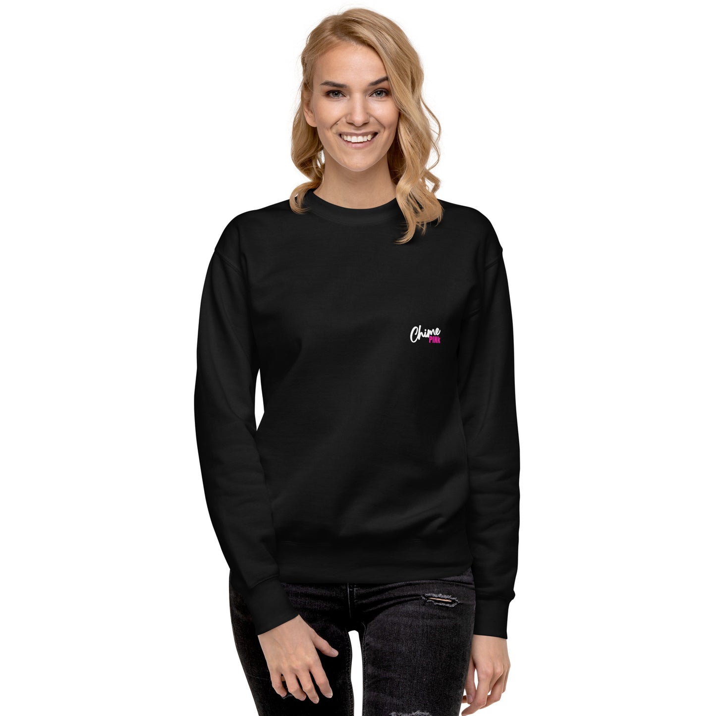 Black "Chime PINk" Sweatshirt
