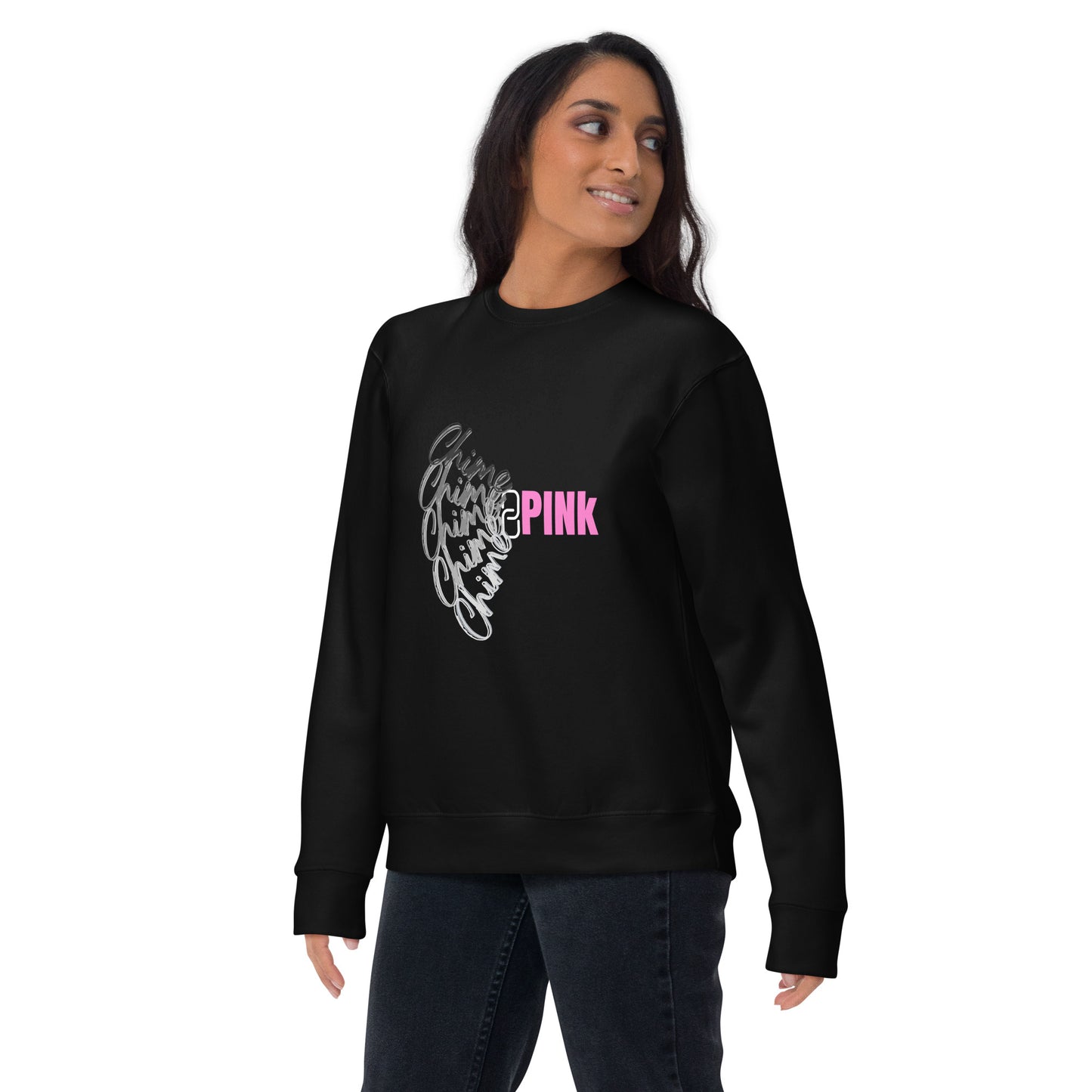 Black "Chime PINk" Sweatshirt