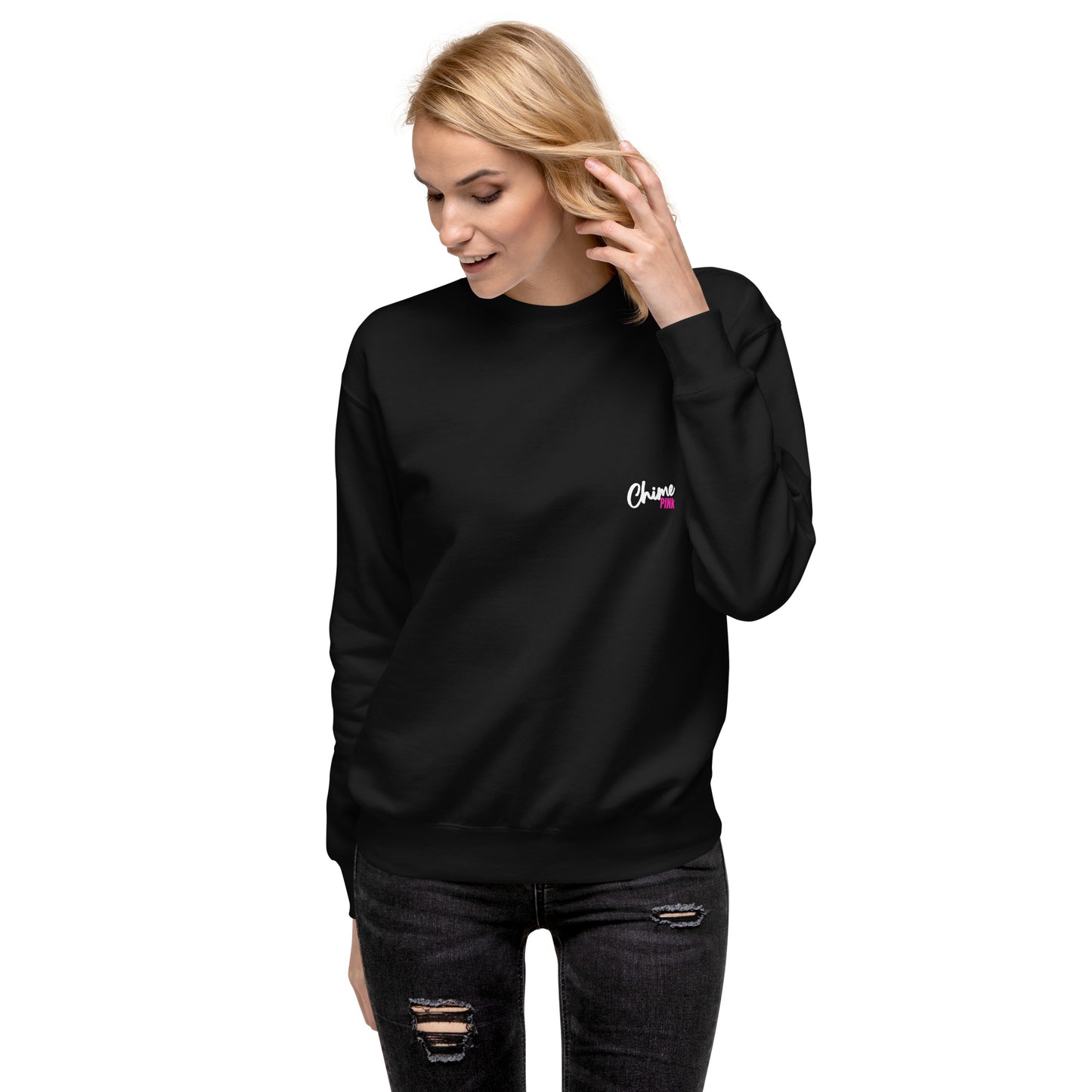 Black "Chime PINk" Sweatshirt