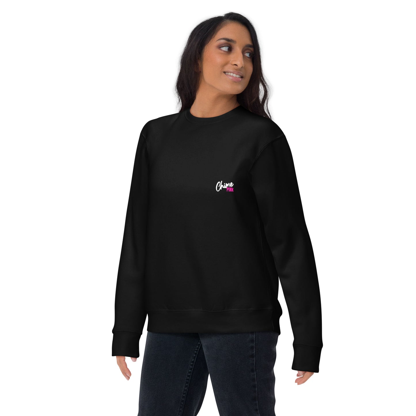 Black "Chime PINk" Sweatshirt