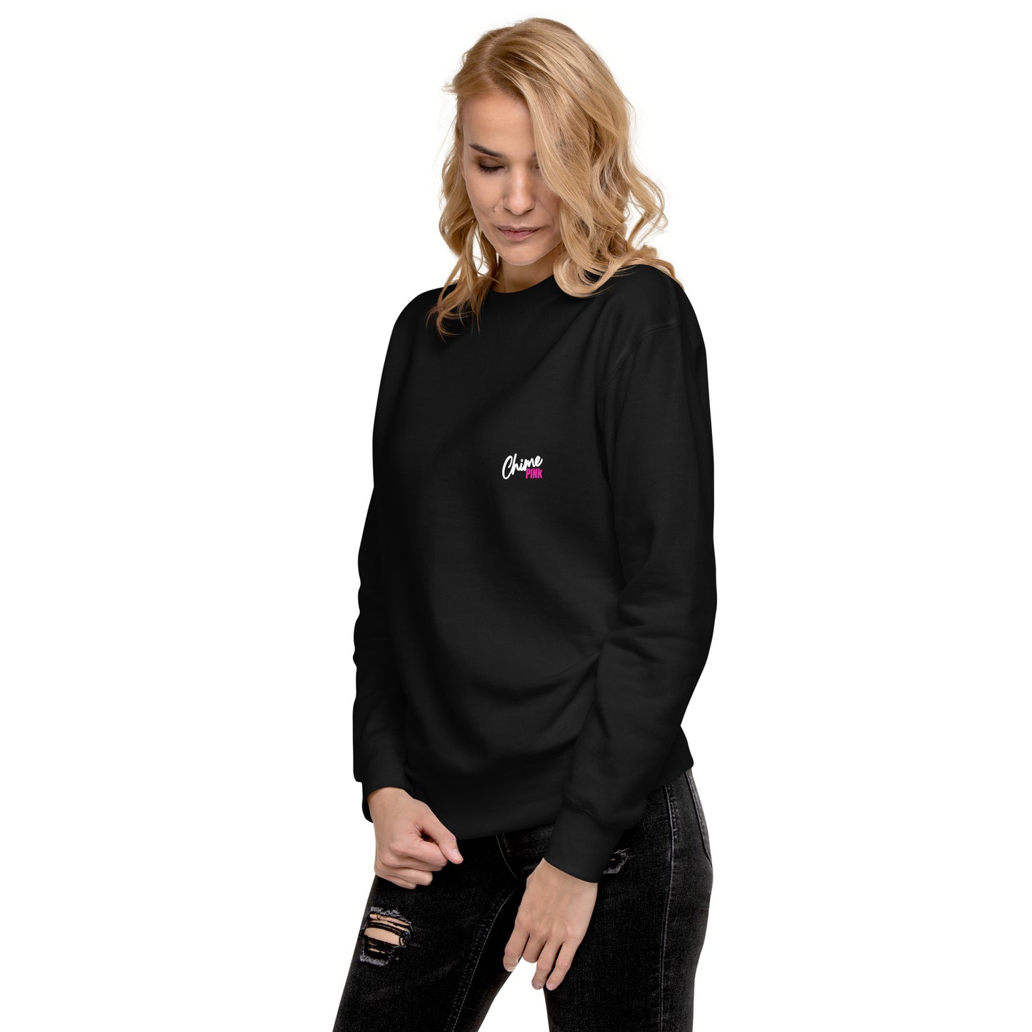 Black "Chime PINk" Sweatshirt