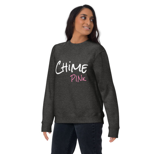 Charcoal "Chime Pink" Sweatshirt