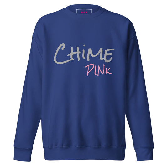 Poppin' blue "Chime PINk" Sweatshirt