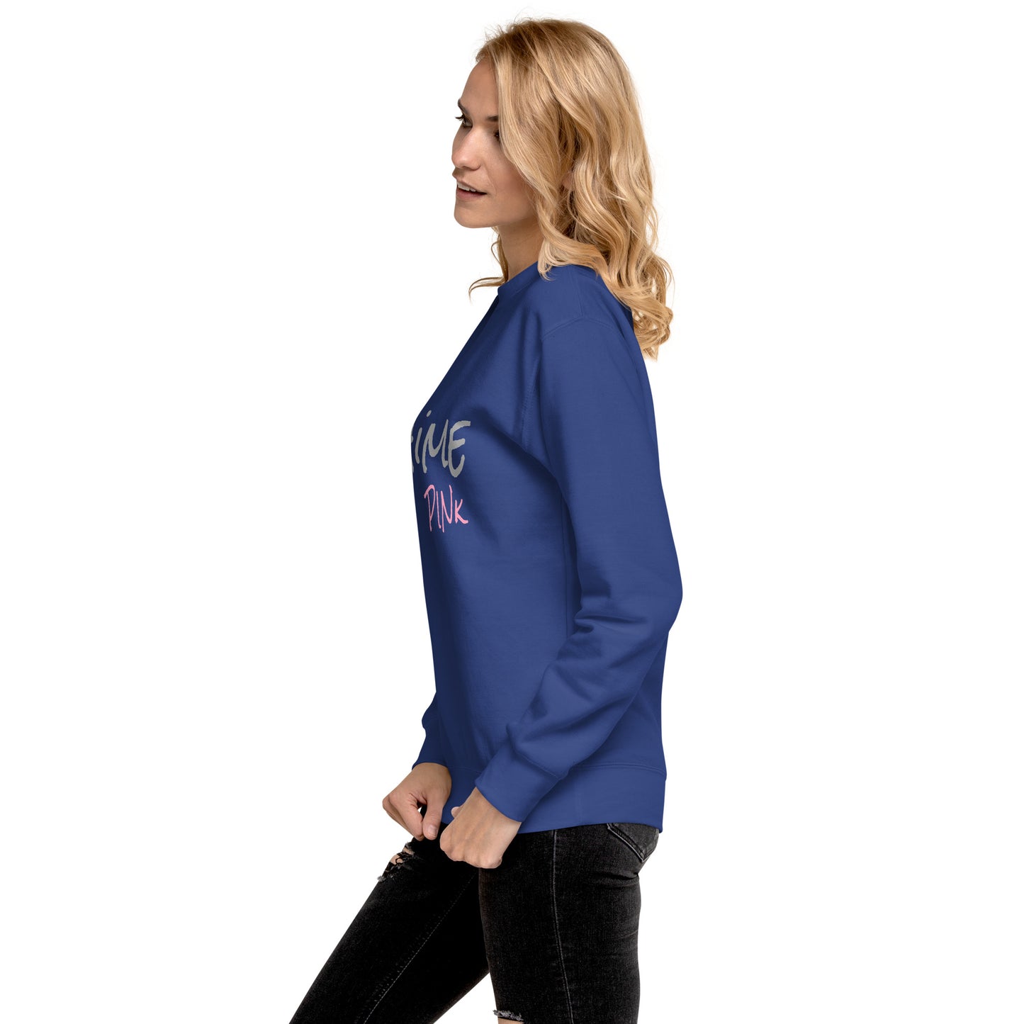 Poppin' blue "Chime PINk "Sweatshirt