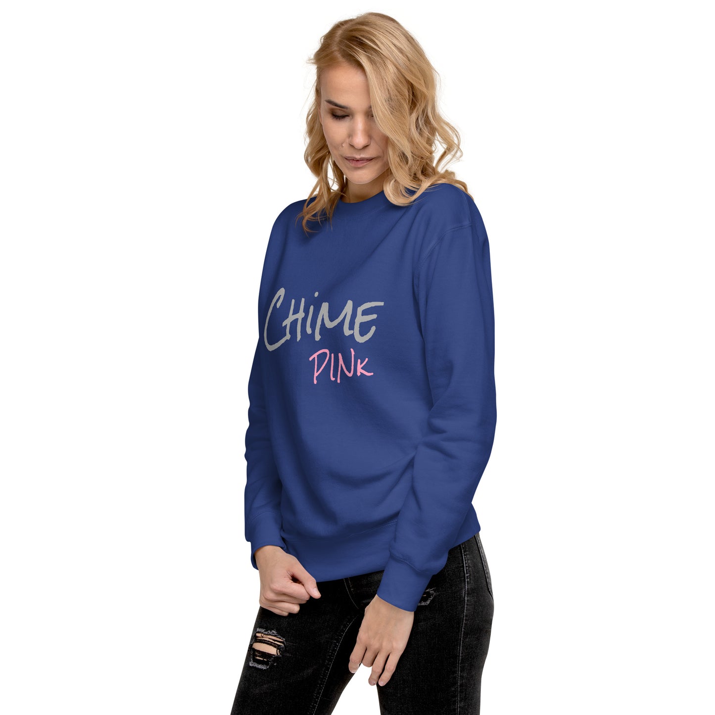 Poppin' blue "Chime PINk "Sweatshirt