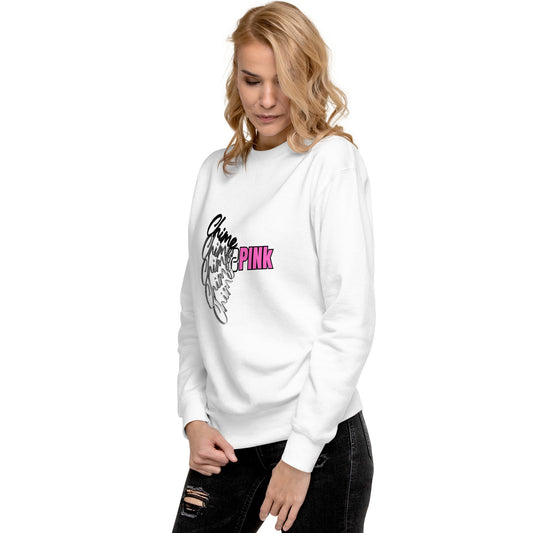 White "Chime PINk" Sweatshirt