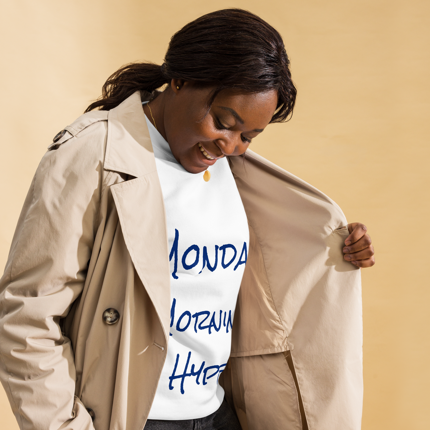 White "Monday Hype" Sweatshirt