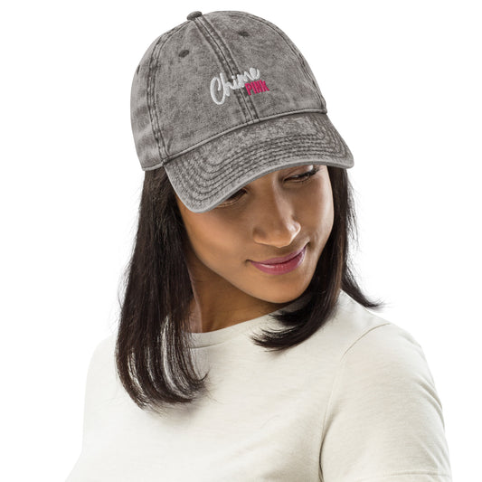 Vintage Denim "Chime PINk" Cap