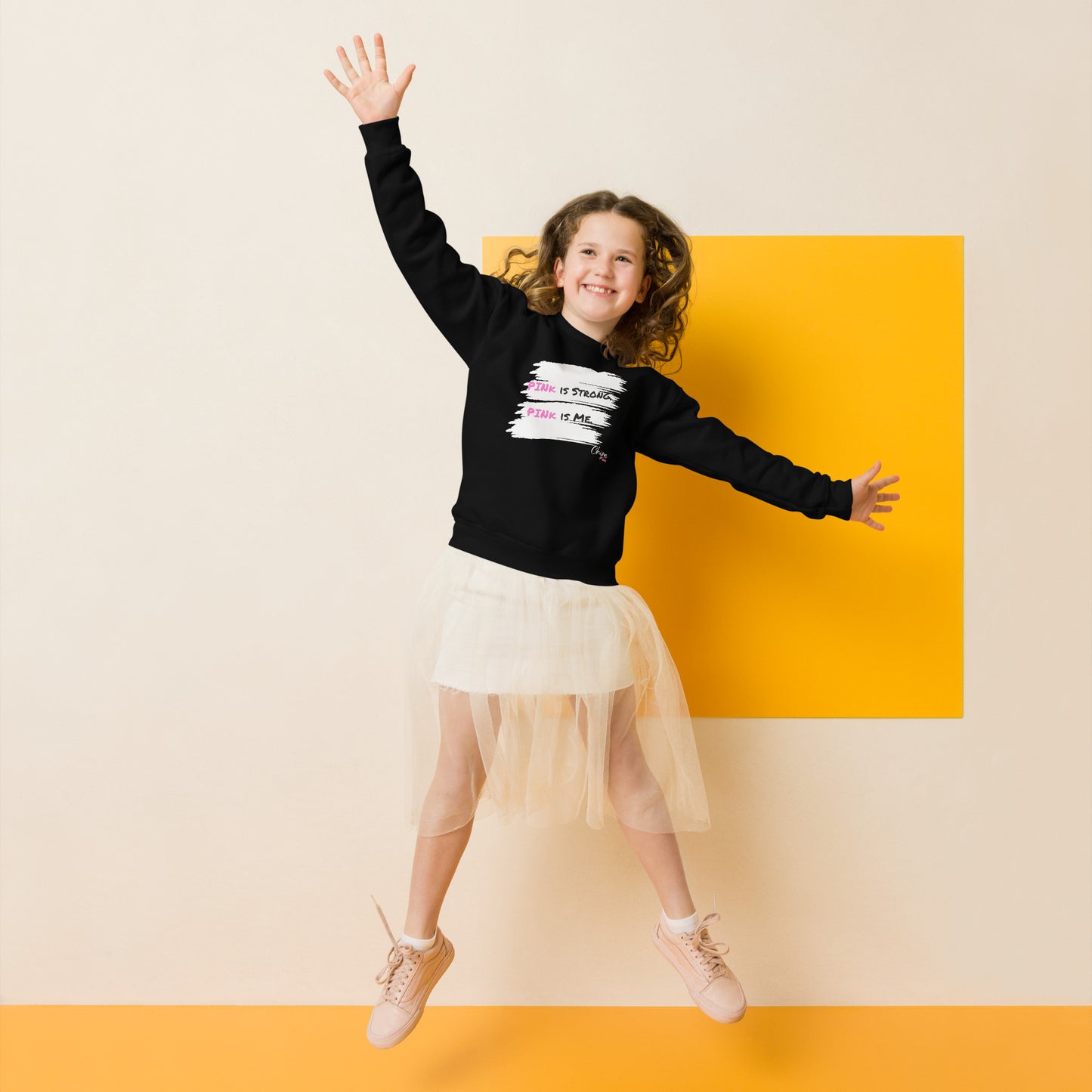 "PINk is Strong. PINk is Me" Youth sweatshirt