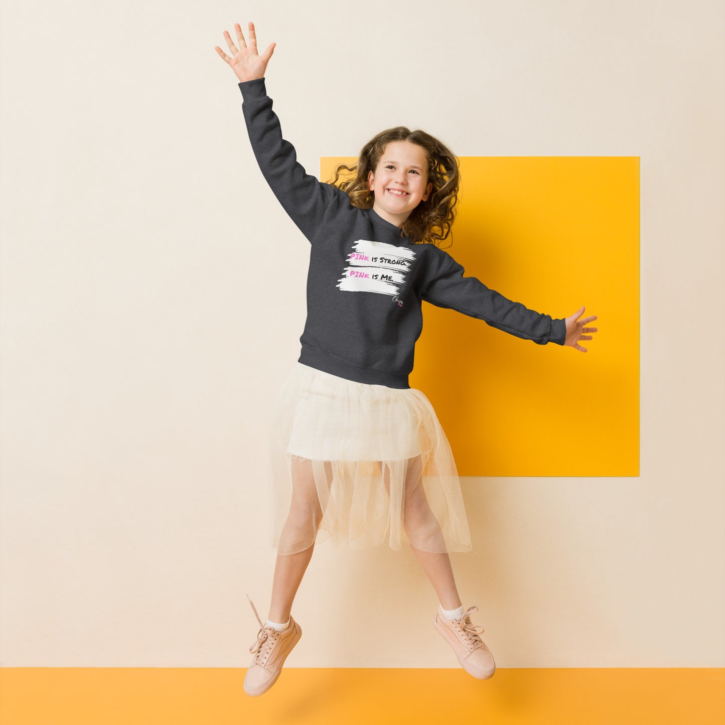 "PINk is Strong. PINk is Me" Youth sweatshirt